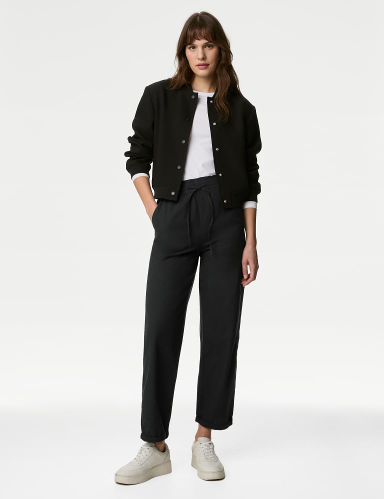 Straight leg ankle cheap grazer trousers