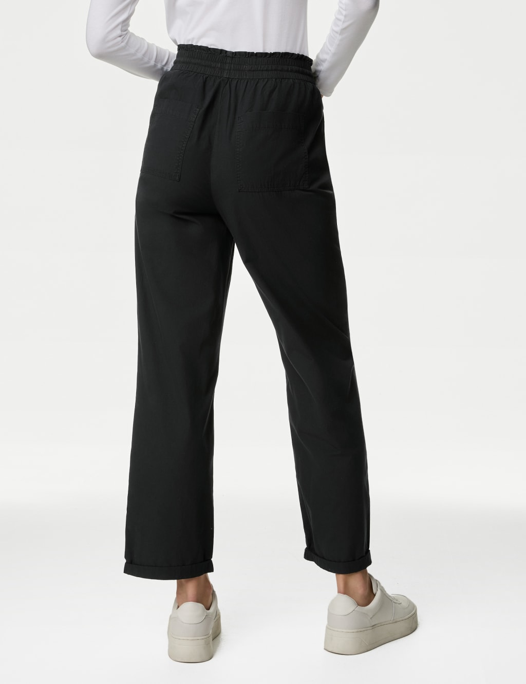 Cotton straight hotsell leg pants