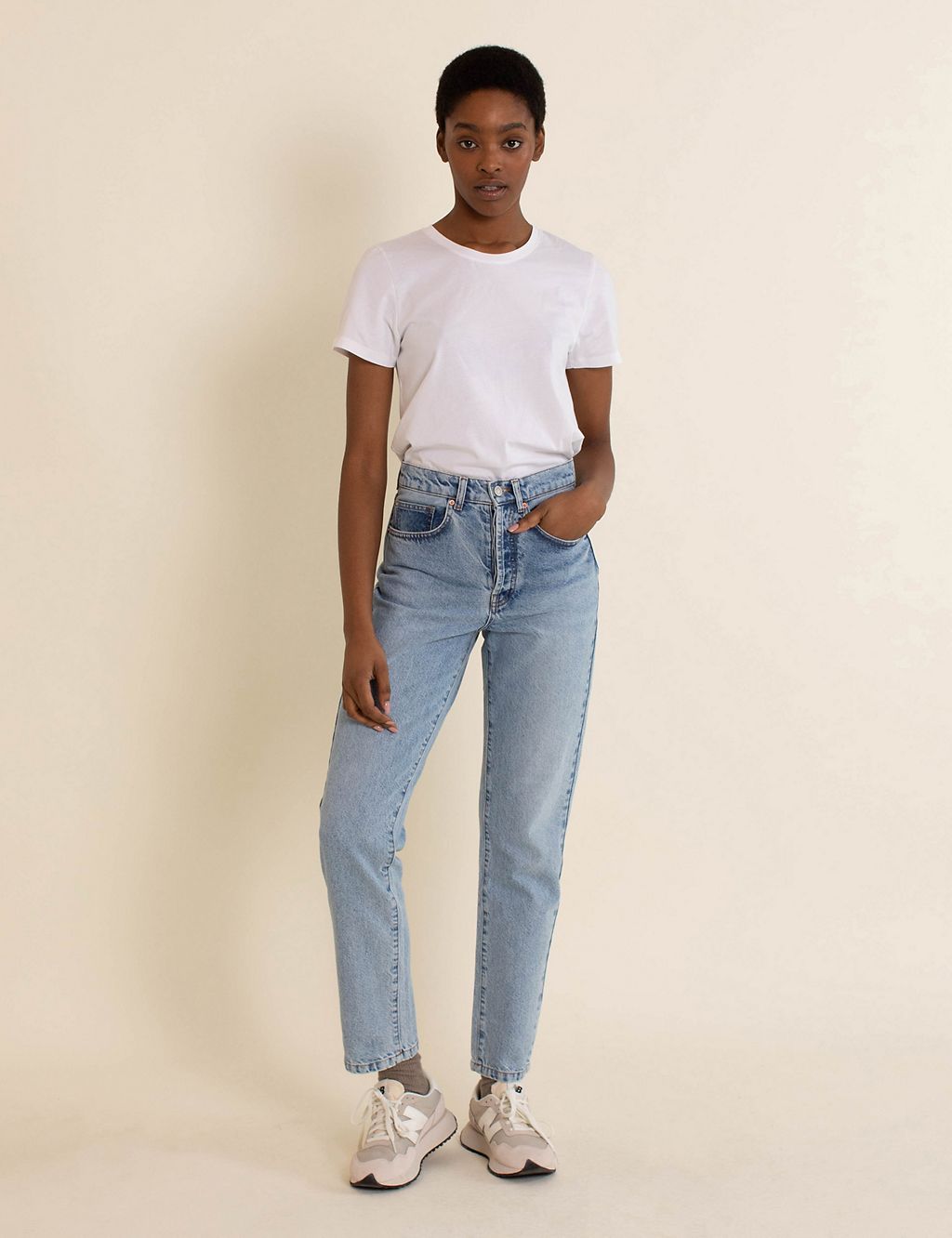 Pure Cotton Straight Leg Jeans 3 of 4