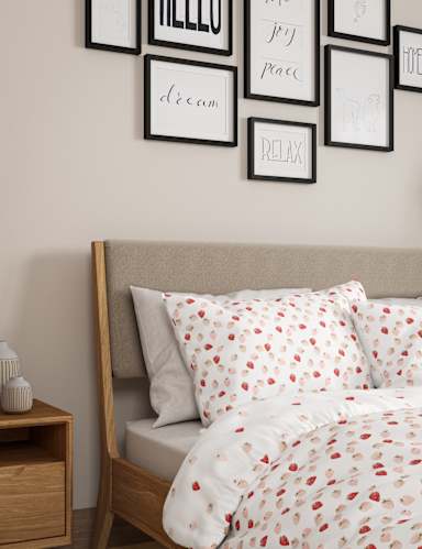 Pure Cotton Strawberry Bedding Set 3 of 5