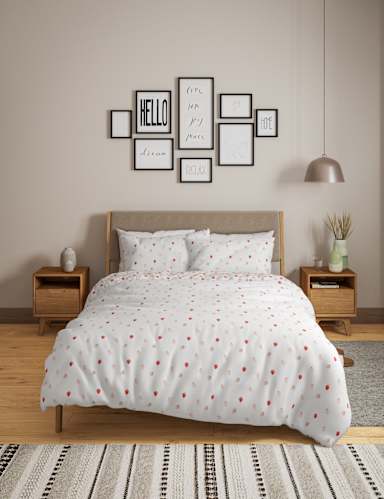 Pure Cotton Strawberry Bedding Set 5 of 5