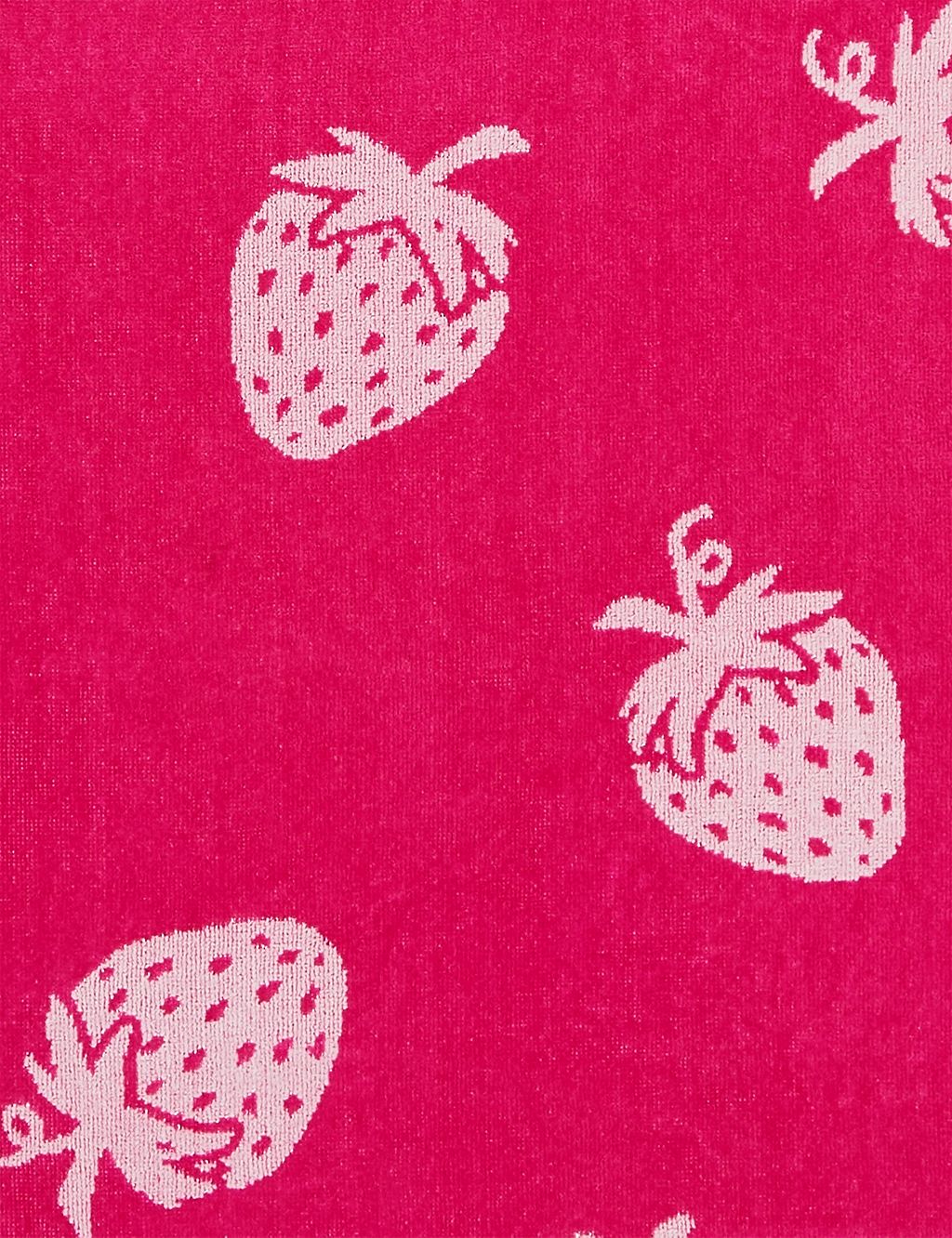 Pure Cotton Strawberry Print Beach Towel 2 of 5