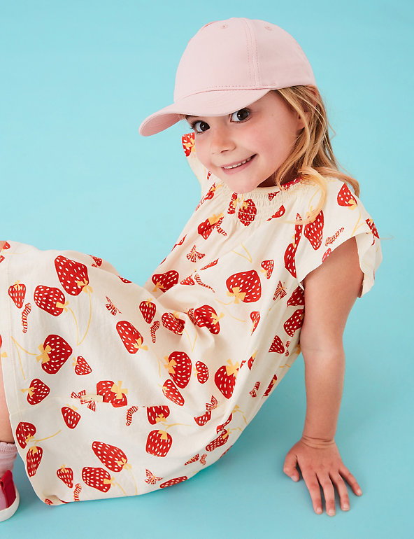 Toddler Girls Summer Stylish Dress Floral Strawberry colourful piece size1-6year 