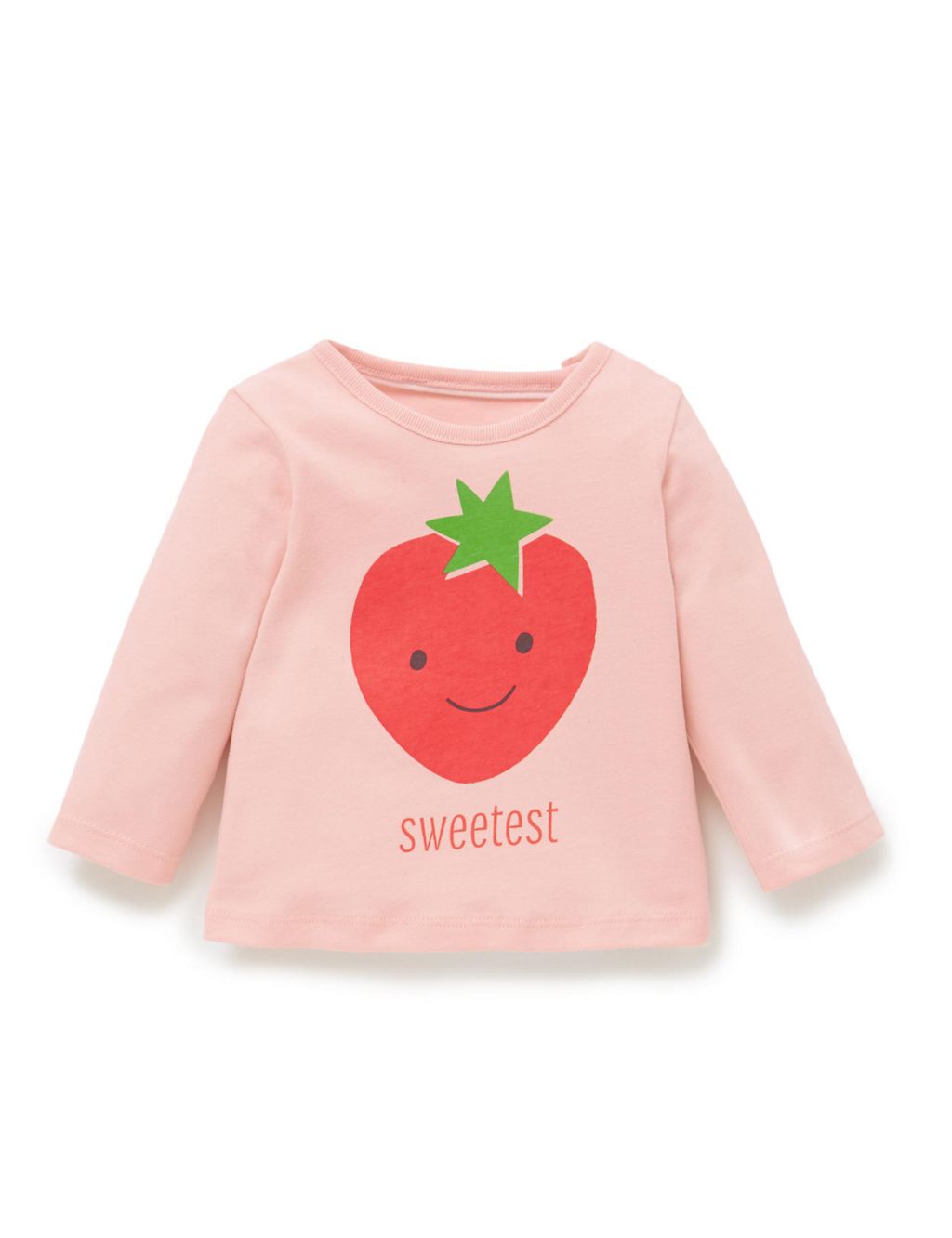 Pure Cotton Strawberry Print Top 1 of 2