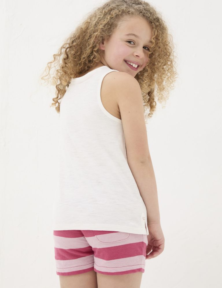 Pure Cotton Strawberry Vest (3-13 Yrs) 3 of 4