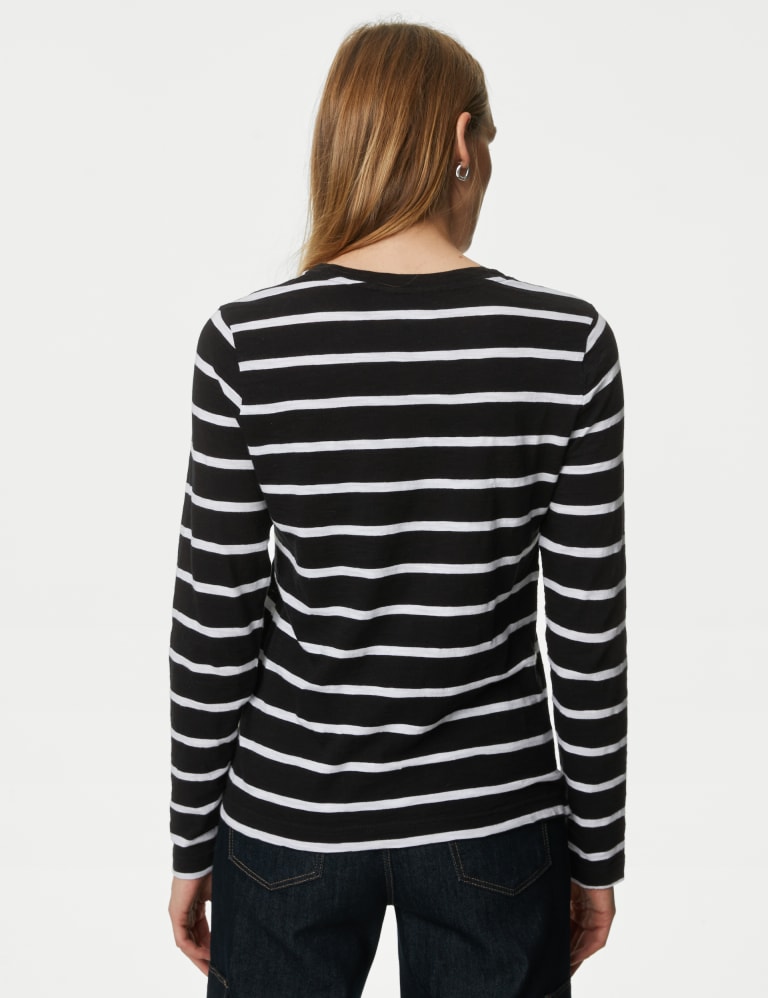 Pure Cotton Stripe Pocket Top 5 of 5