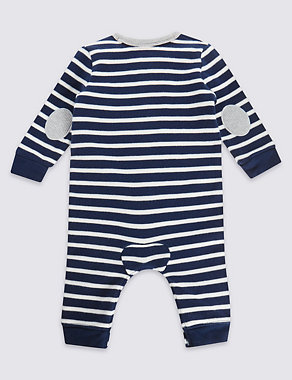 Pure Cotton Striped All-in-One Image 2 of 3