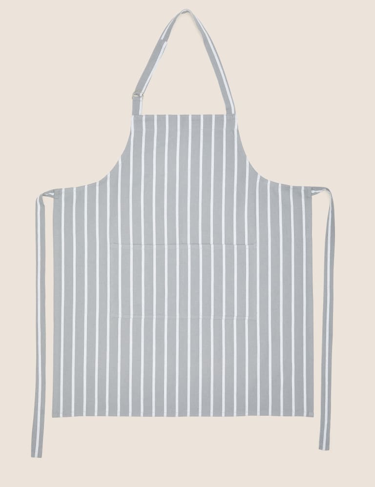 Pure Cotton Striped Apron 1 of 3