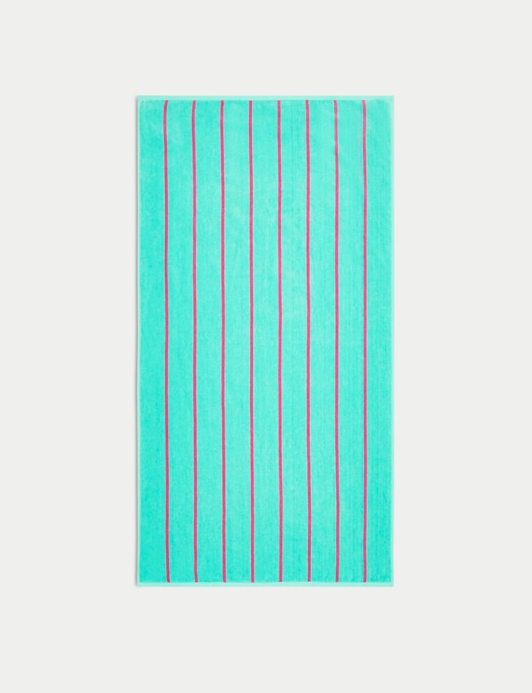 Pure Cotton Striped Beach Towel 1 of 5