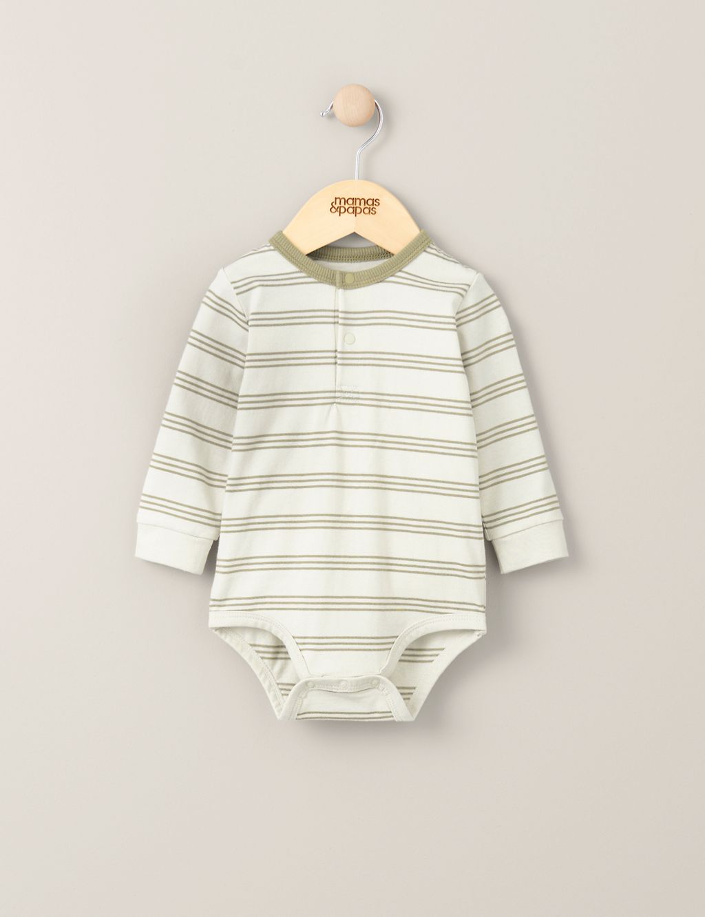 Pure Cotton Striped Bodysuit (0-3 Yrs) 1 of 2