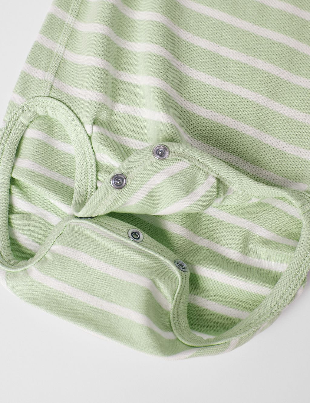 Pure Cotton Striped Bodysuit (7lbs-12 Mths) 2 of 3