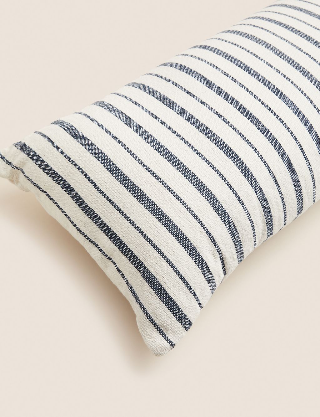 Pure Cotton Striped Bolster Cushion 2 of 5