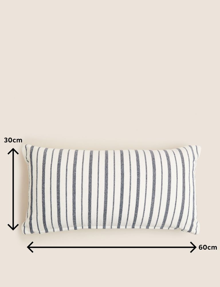 Pure Cotton Striped Bolster Cushion 6 of 6