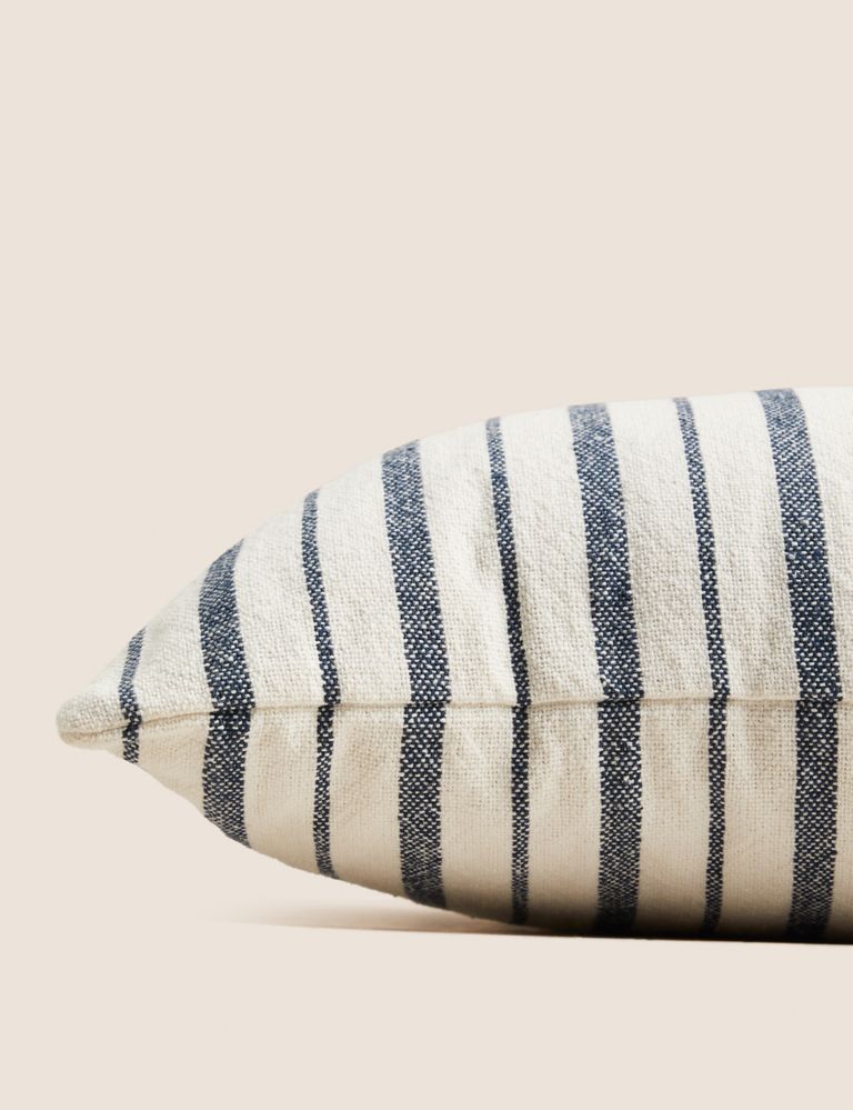 Pure Cotton Striped Bolster Cushion 2 of 5