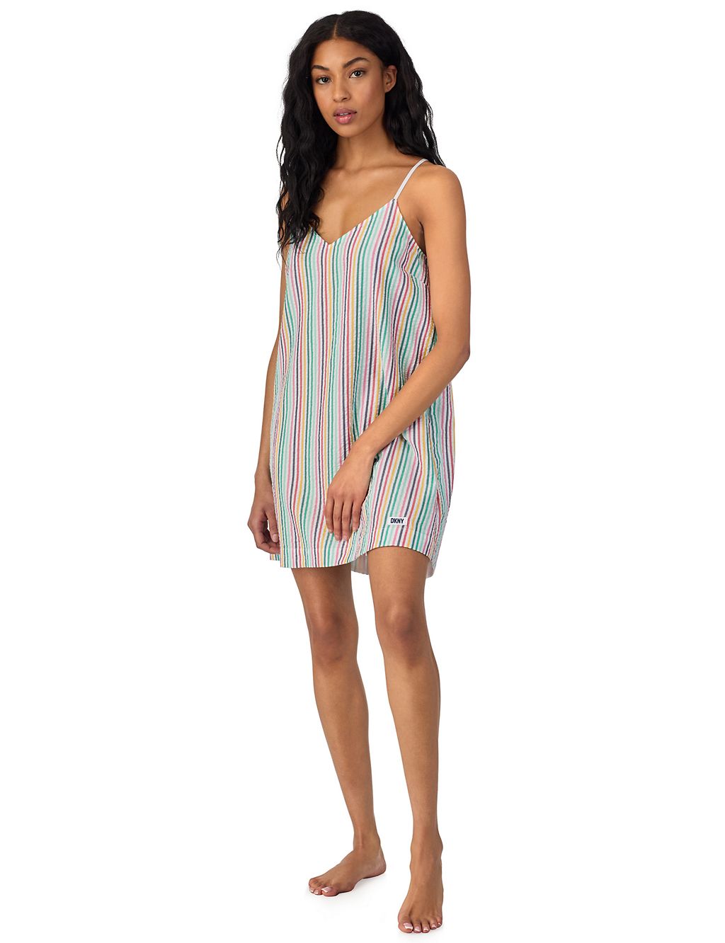 Pure Cotton Striped Chemise 4 of 4