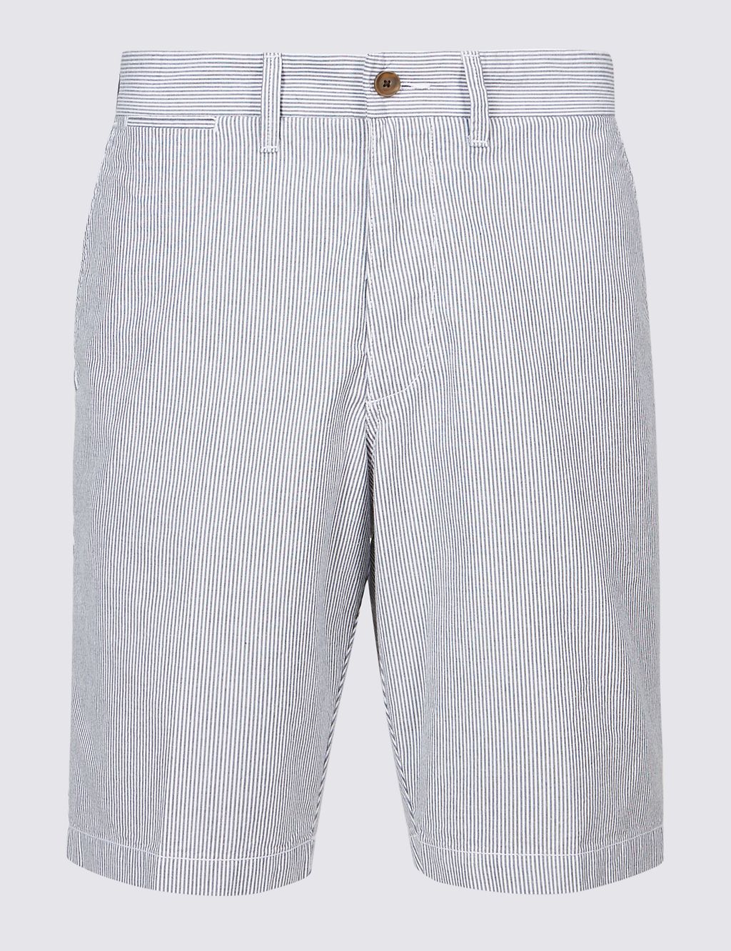 Pure Cotton Striped Chino Shorts 1 of 4