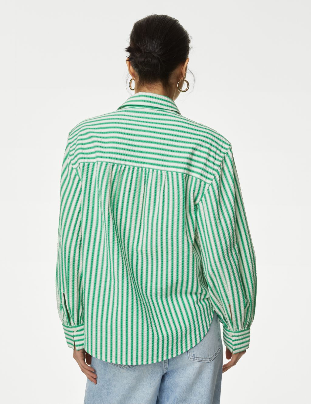 Pure Cotton Striped Collared Shirt 5 of 9
