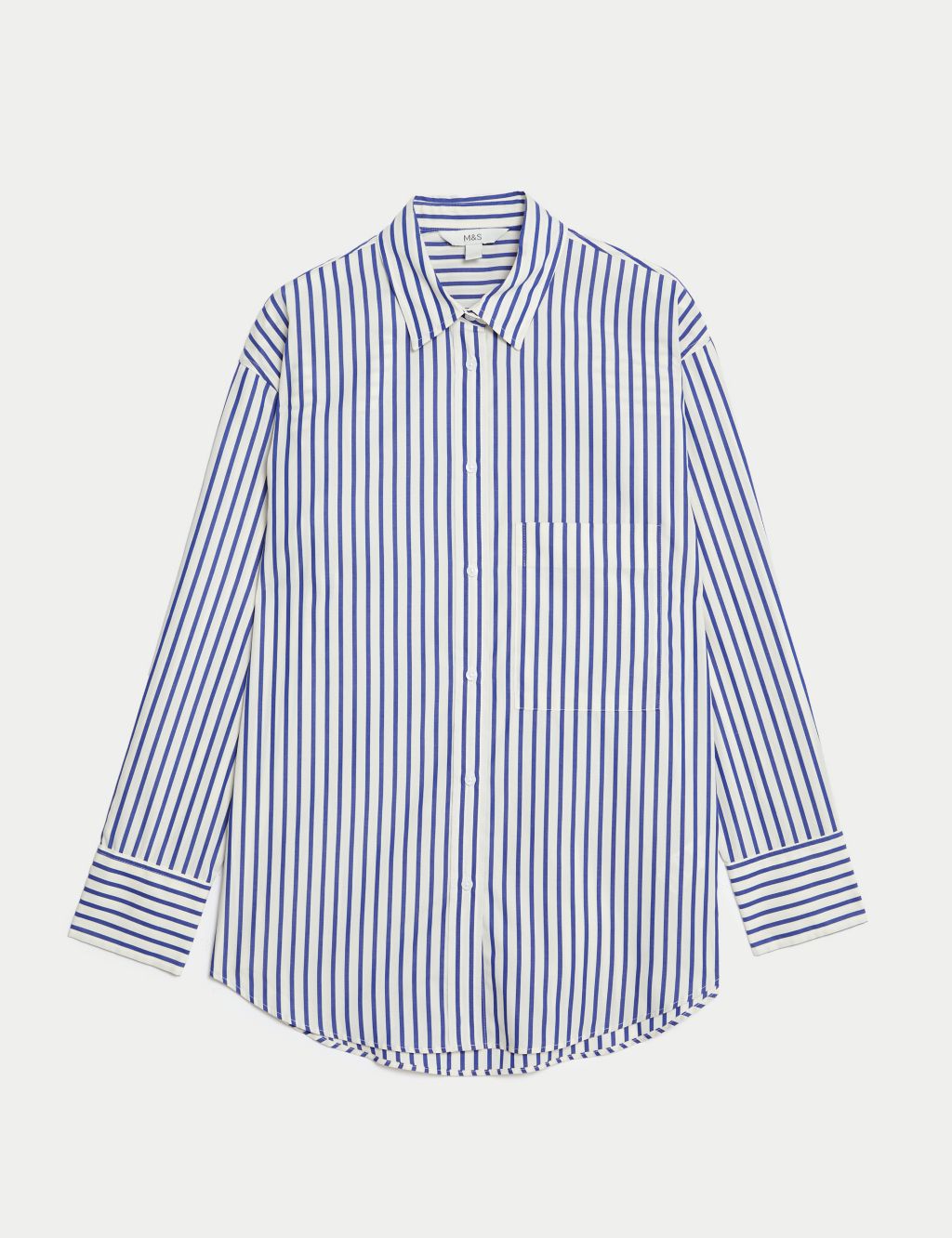 Pure Cotton Striped Collared Shirt | M&S Collection | M&S
