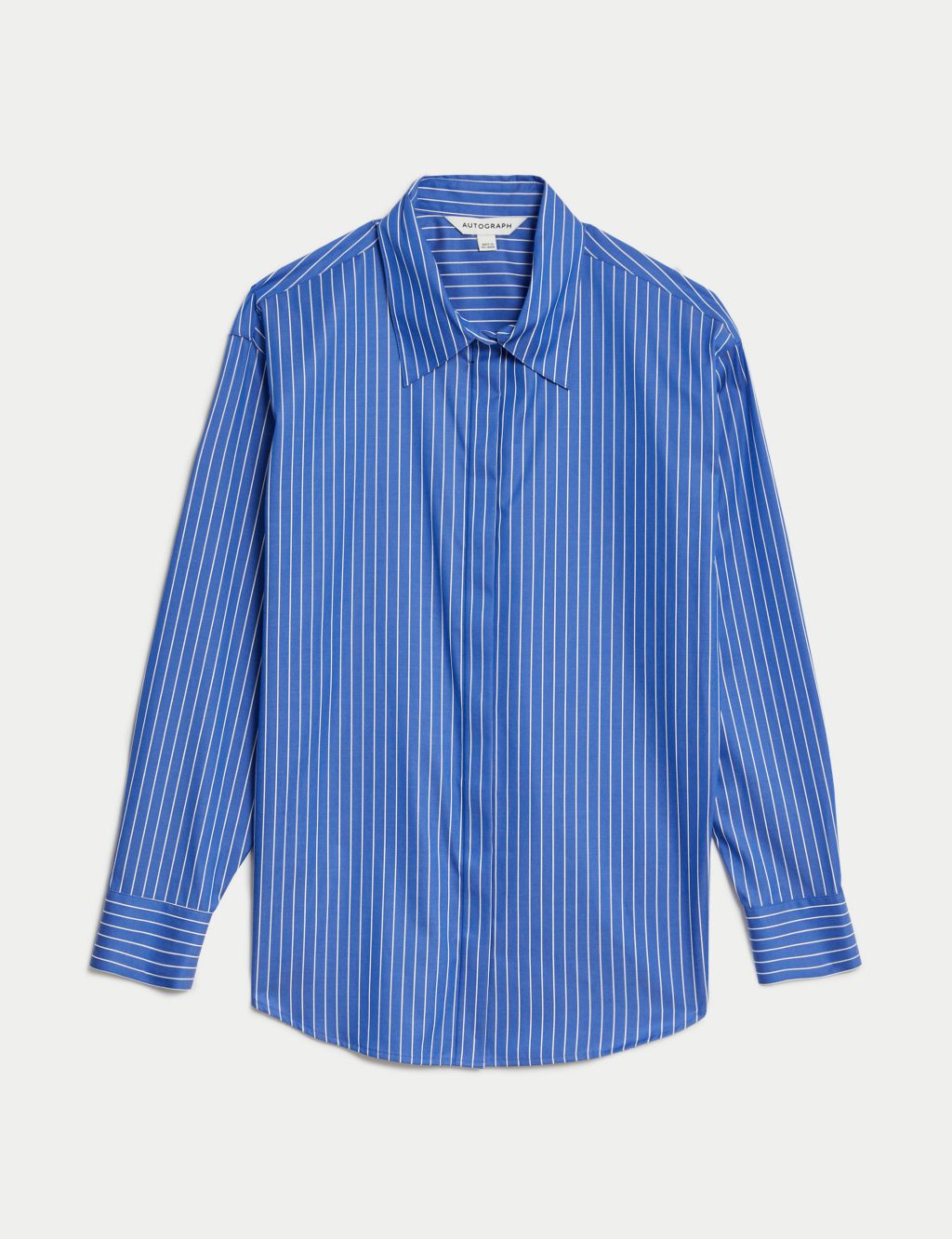 Pure Cotton Striped Collared Shirt 1 of 5