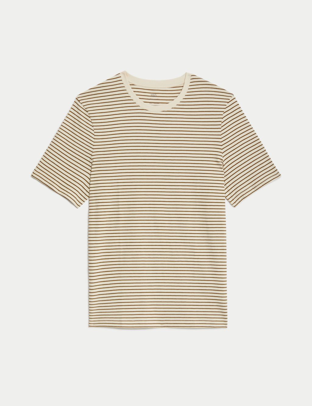 Pure Cotton Striped Crew Neck T-Shirt | M&S Collection | M&S
