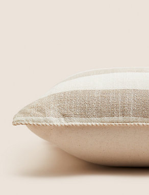 Pure Cotton Striped Cushion Image 2 of 6