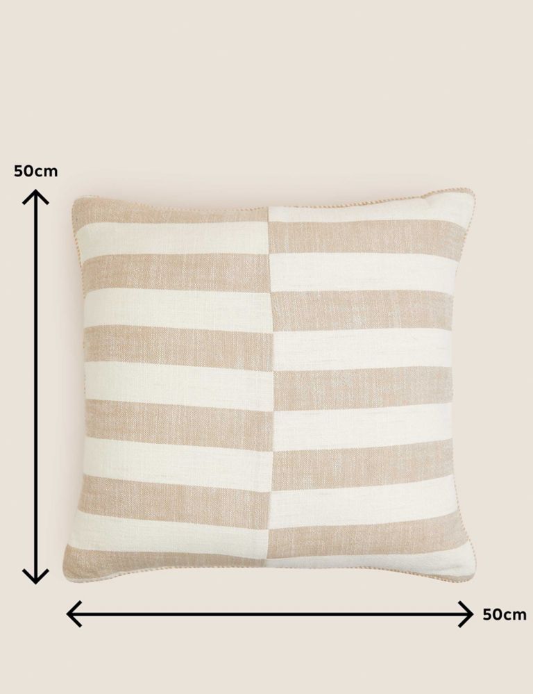 Pure Cotton Striped Cushion 7 of 7