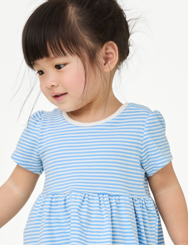 Pure Cotton Striped Dress (0-3 Yrs) 5 of 5