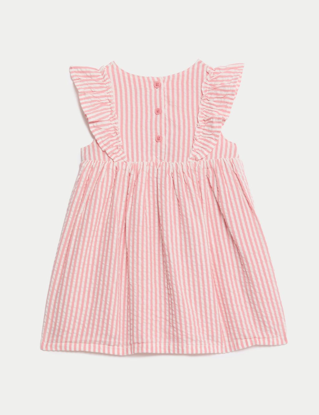 Pure Cotton Striped Dress (0-3 Yrs) 2 of 5