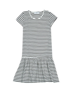 Pure Cotton Striped Dress (5-14 Years) Image 2 of 3