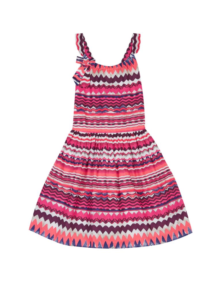 Pure Cotton Striped Dress (5-14 Years) 2 of 4