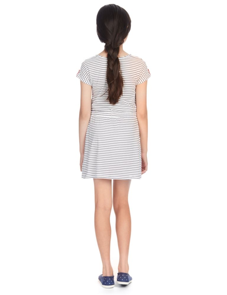 Pure Cotton Striped Dress (5-14 Years) 3 of 4