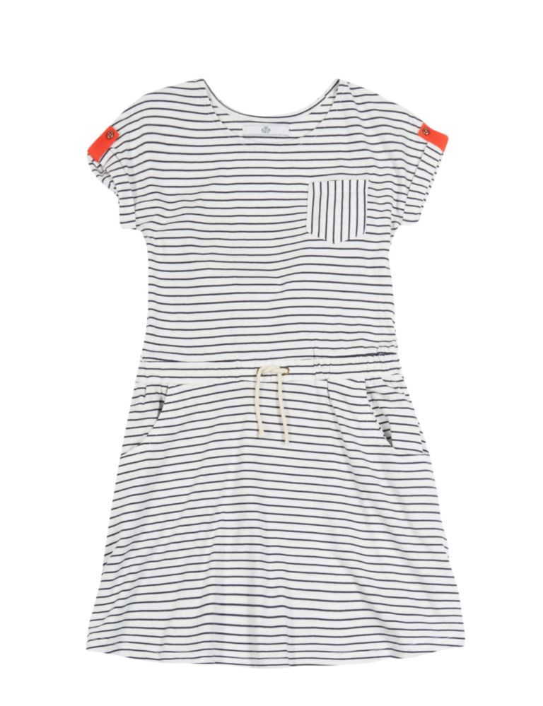 Pure Cotton Striped Dress (5-14 Years) 2 of 4