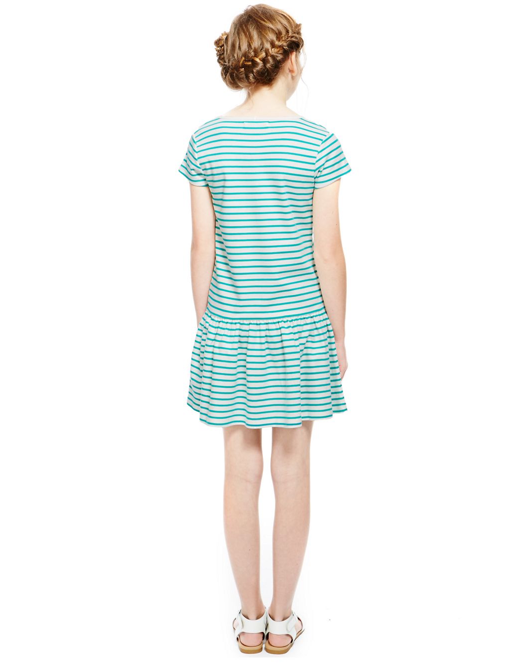 Pure Cotton Striped Dress (5-14 Years) 2 of 3