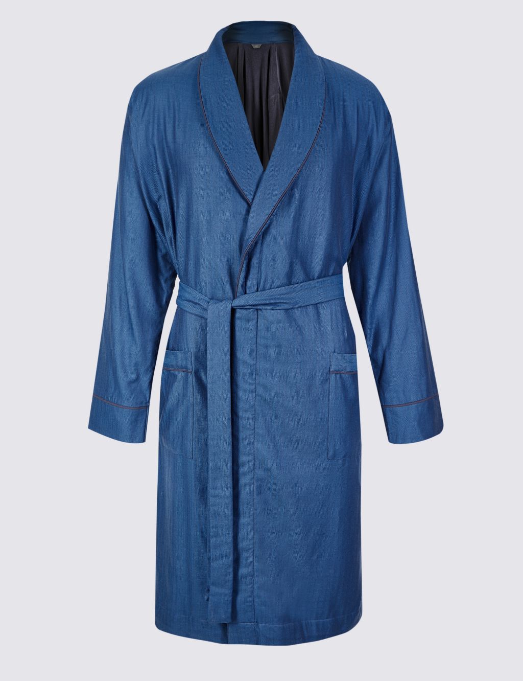 Pure Cotton Striped Dressing Gown 1 of 4