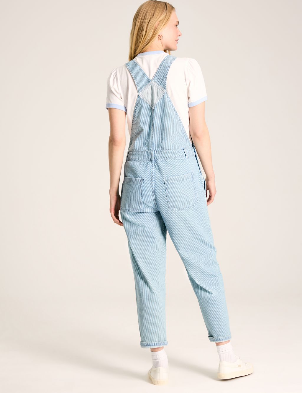 Pure Cotton Striped Dungarees 2 of 8