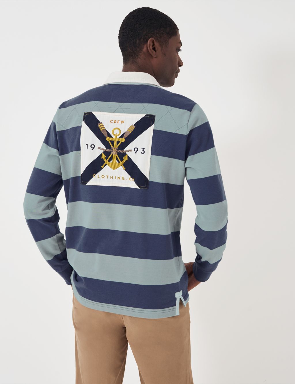 Pure Cotton Striped Embroidered Rugby Shirt 4 of 6