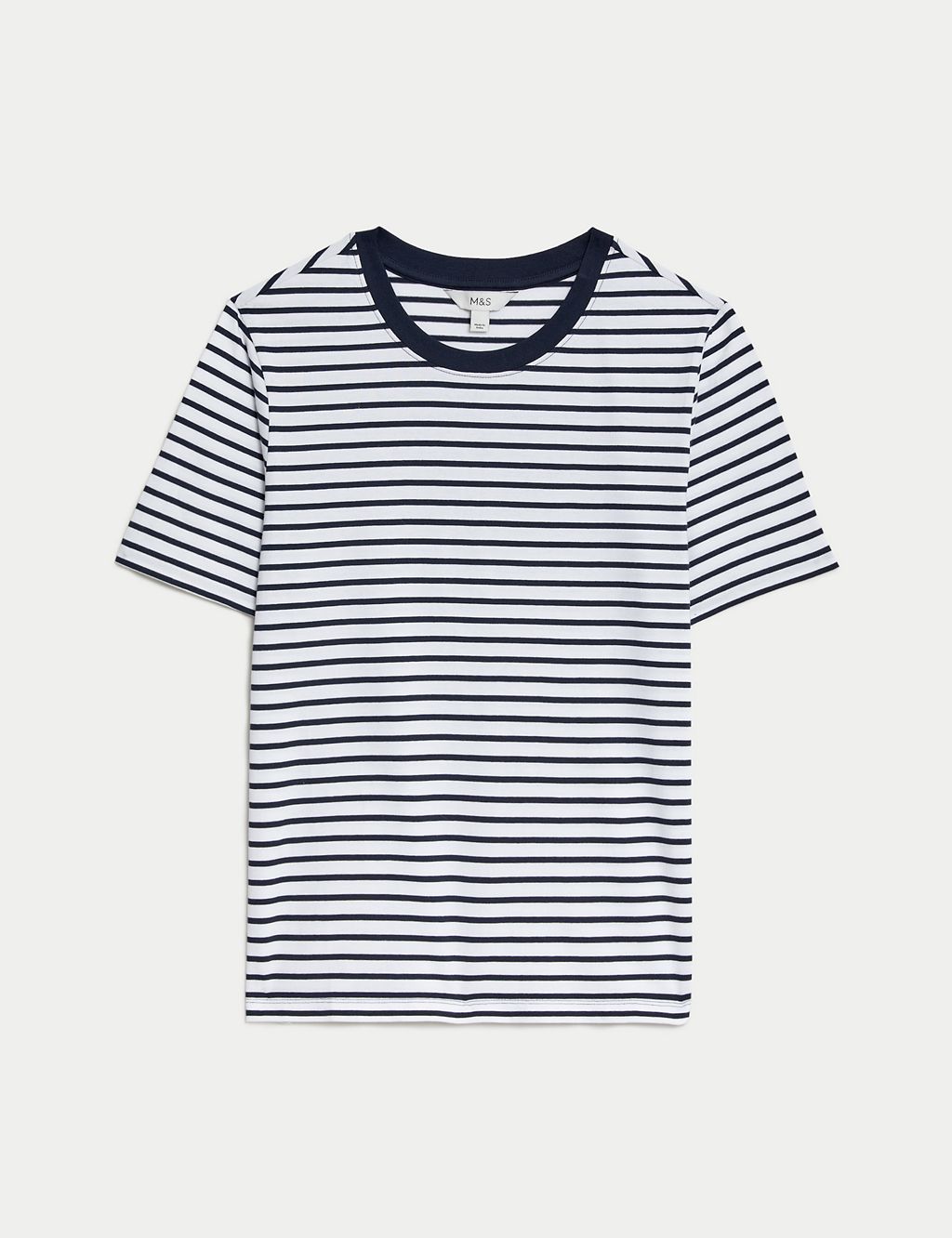 Pure Cotton Striped Everyday Fit T-Shirt 1 of 5