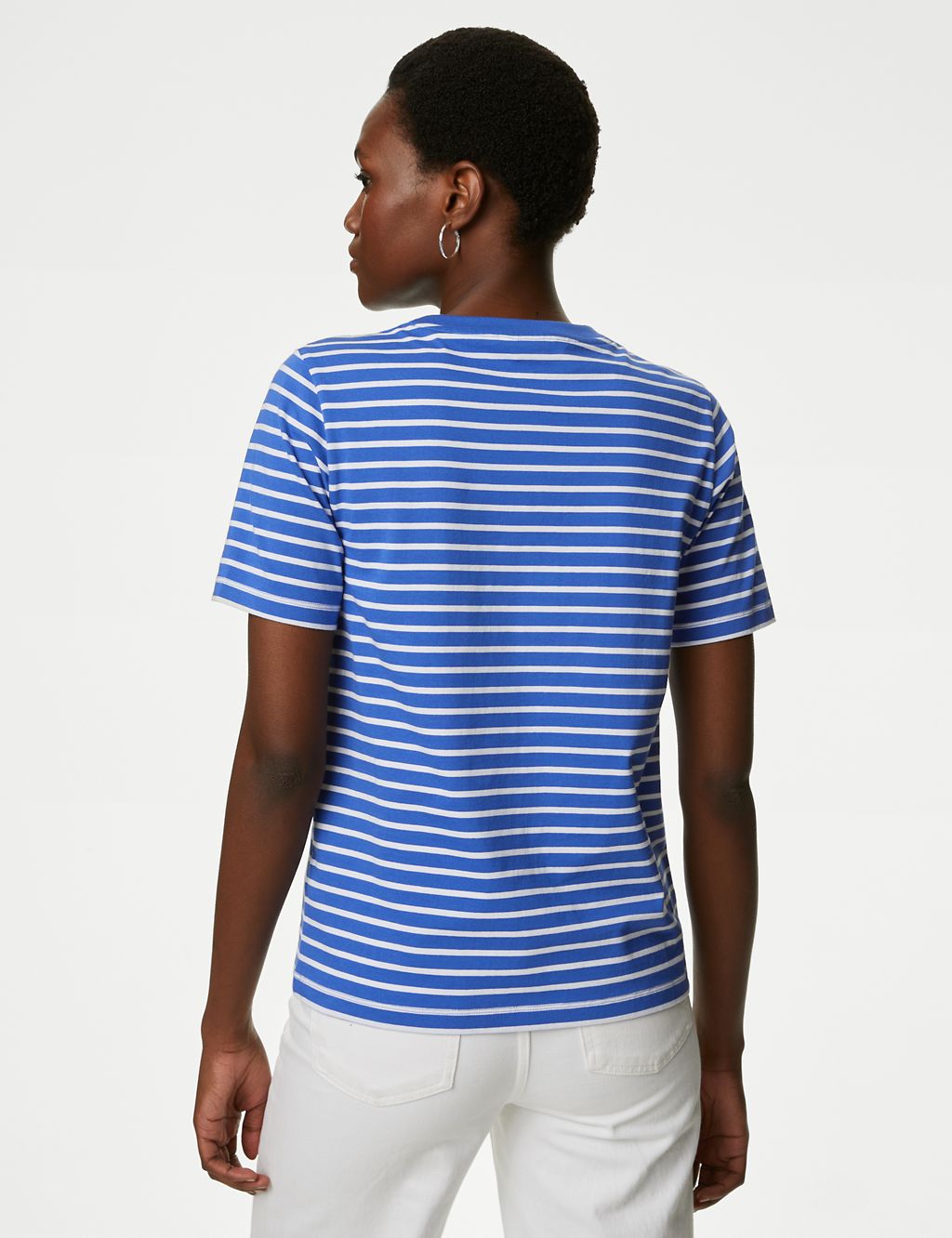 Pure Cotton Striped Everyday Fit T-Shirt 5 of 5