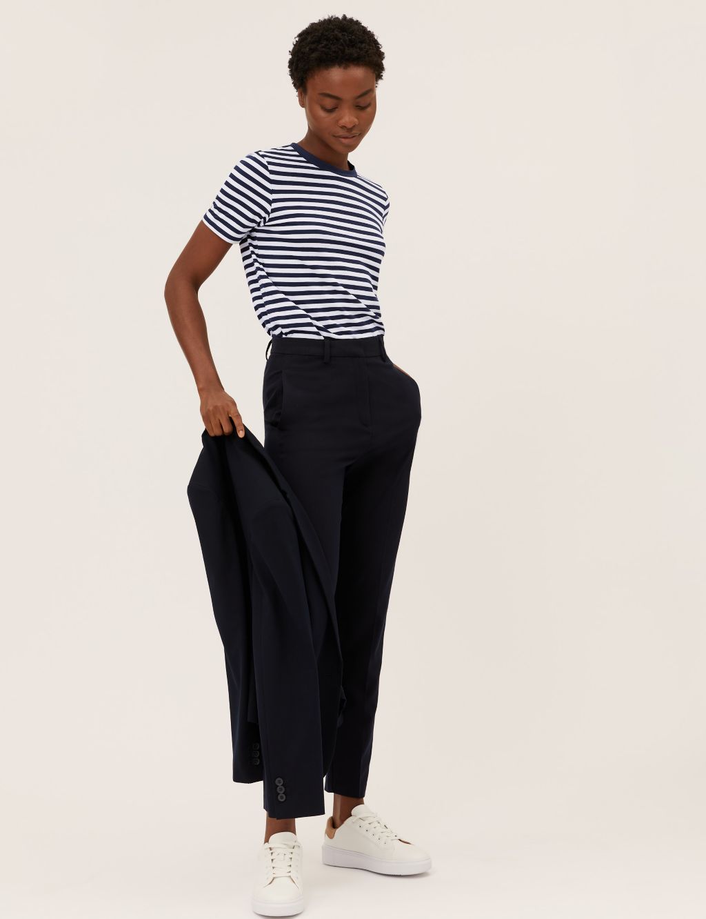 Pure Cotton Striped Everyday Fit T-Shirt | M&S Collection | M&S