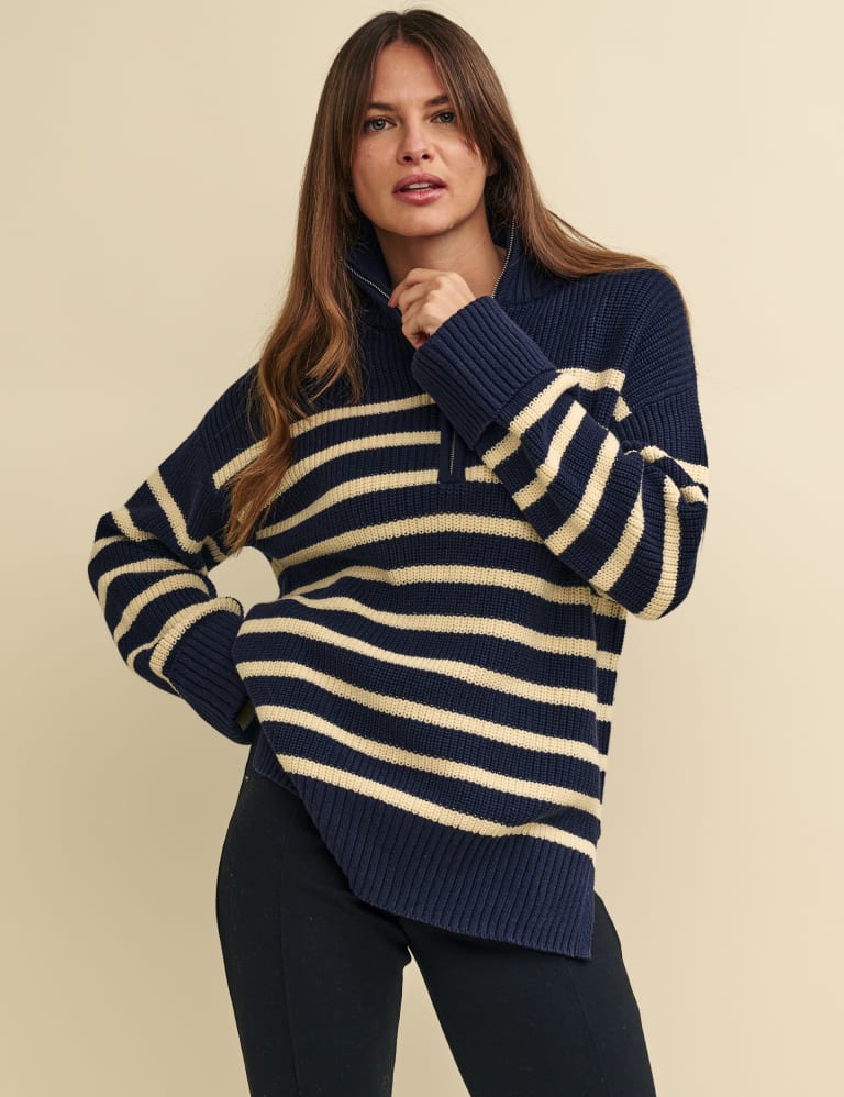 Striped 2025 cotton jumper
