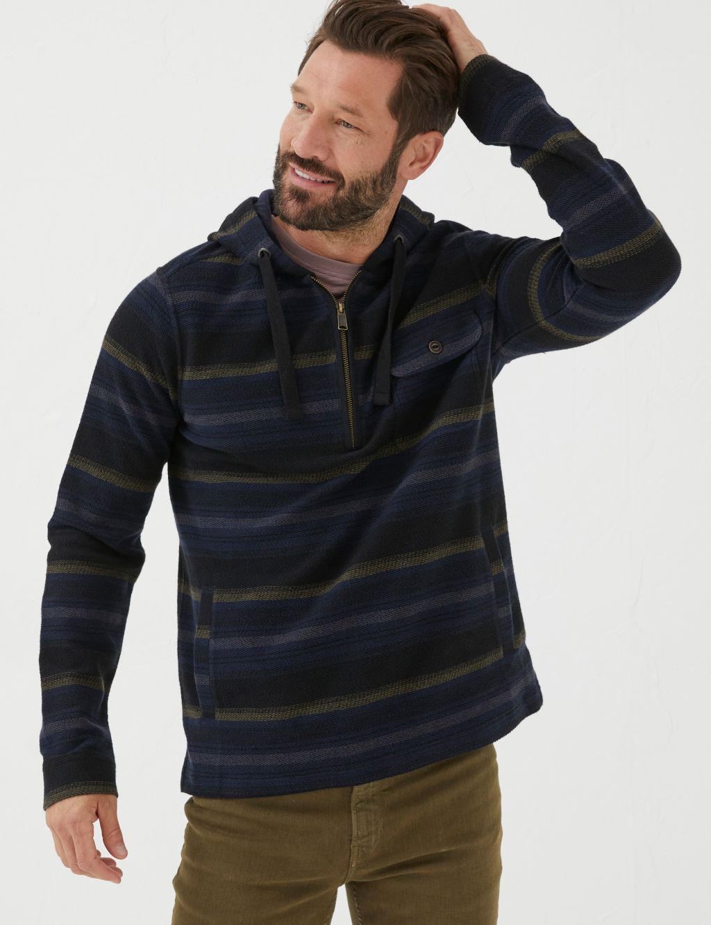 Lucky Brand Men's Triumph-Football Hoodie, Charcoal Grey at  Men's  Clothing store: Athletic Hoodies