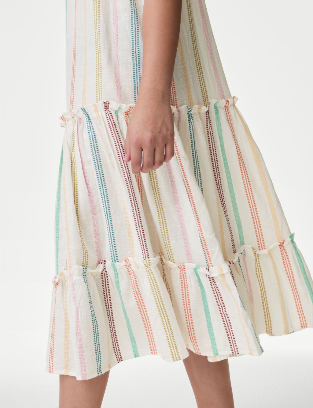 Pure Cotton Striped Halterneck Dress (6-16 Yrs) 2 of 5