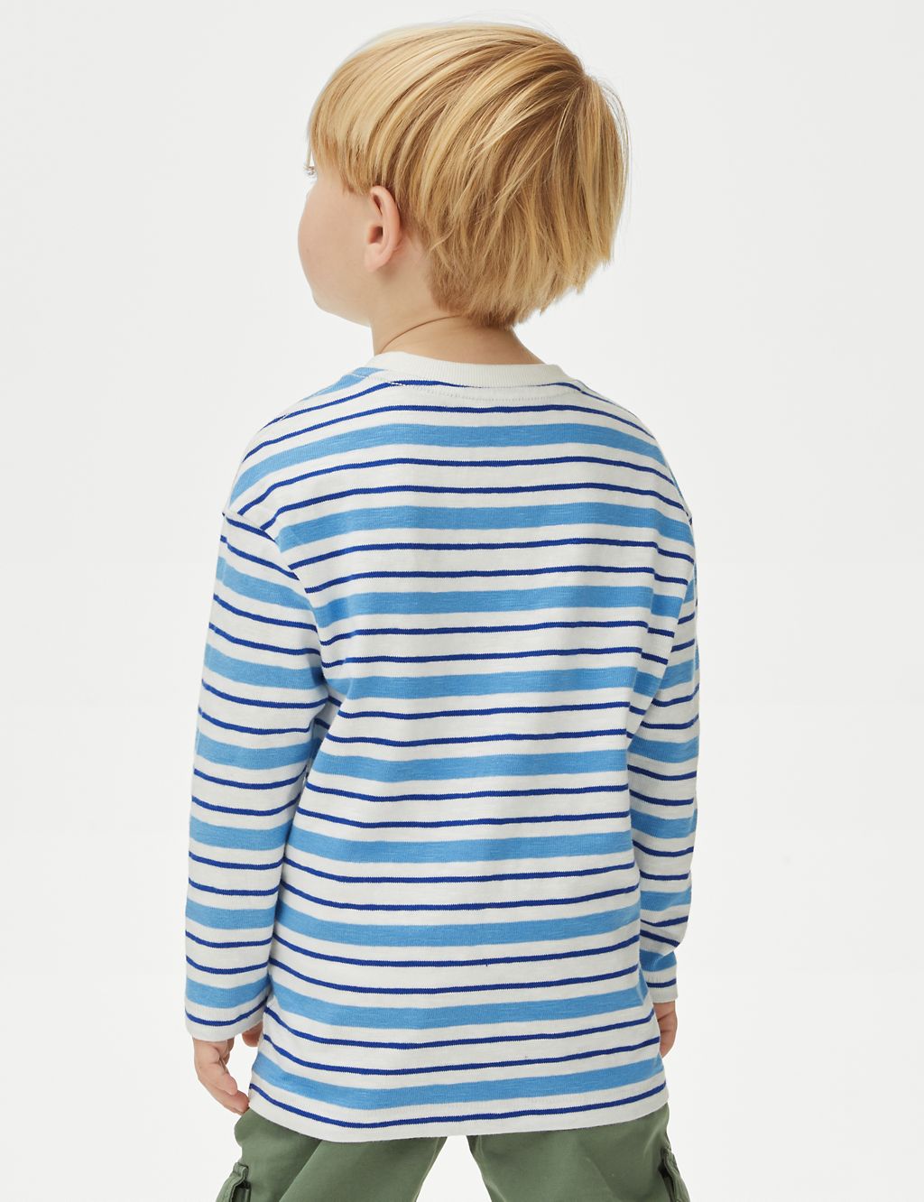 Pure Cotton Striped Have Fun Be Happy Top (2-8 Yrs) 4 of 4