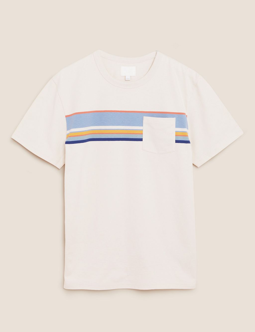 Pure Cotton Striped Heavy Weight T-Shirt 3 of 3