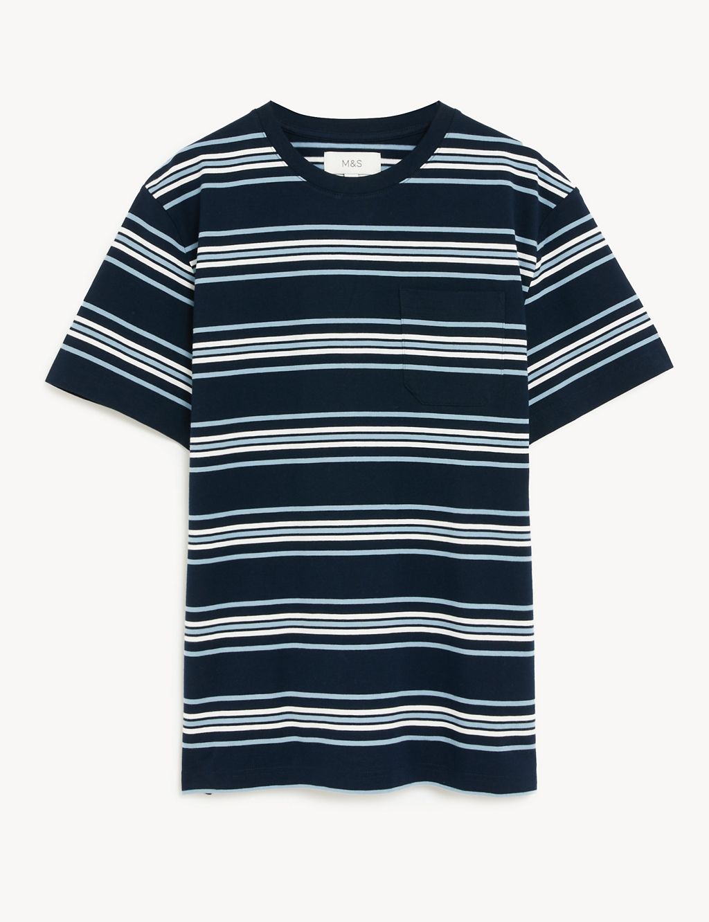 Pure Cotton Striped Heavy Weight T-Shirt 2 of 5