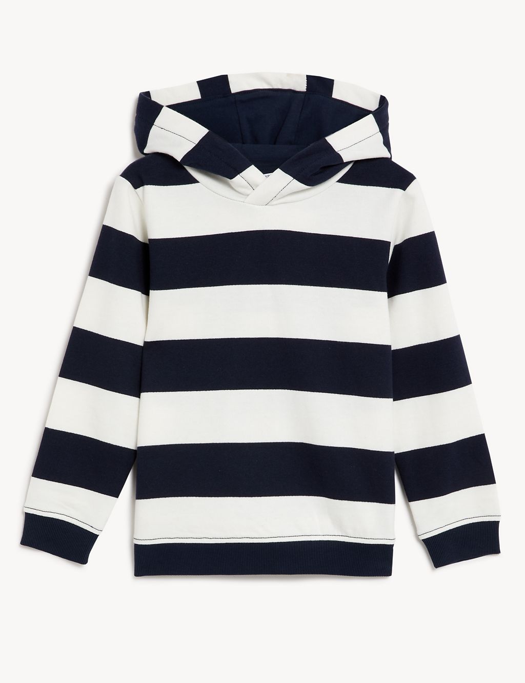 Pure Cotton Striped Hoodie (2-8 Yrs) 1 of 4