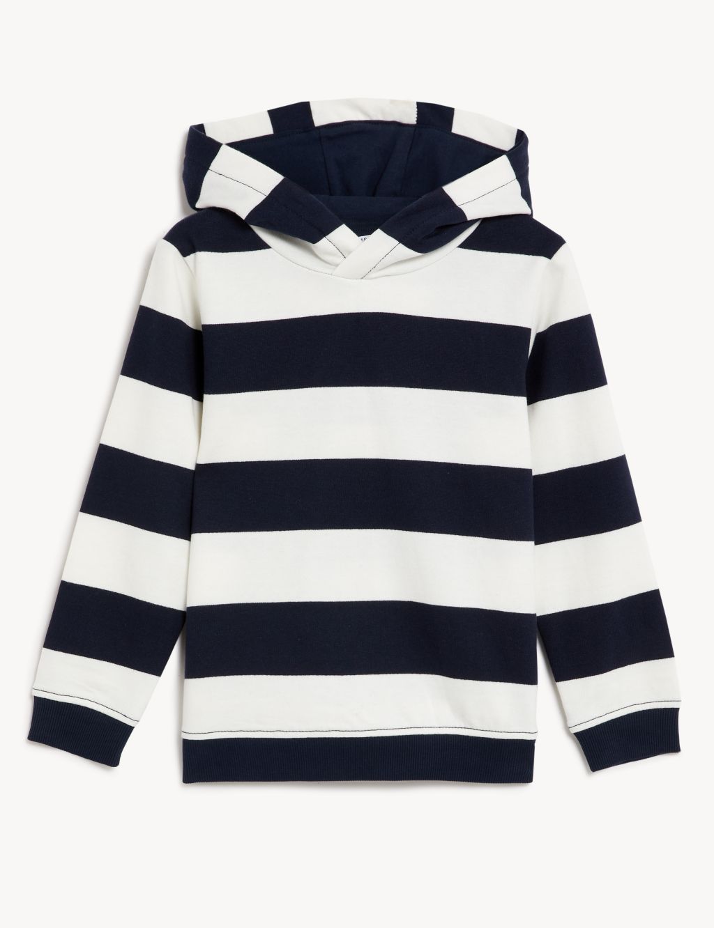 Pure Cotton Striped Hoodie (2-8 Yrs) 1 of 4