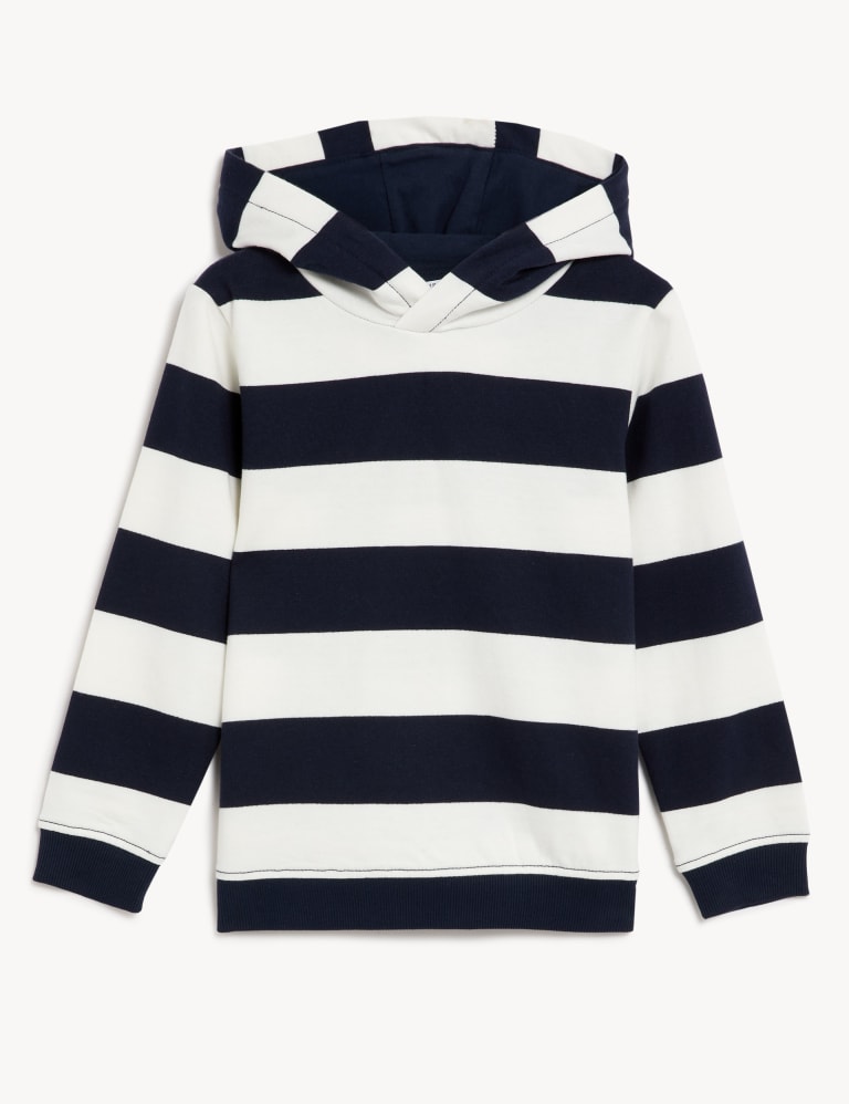 Boys striped hoodie hotsell