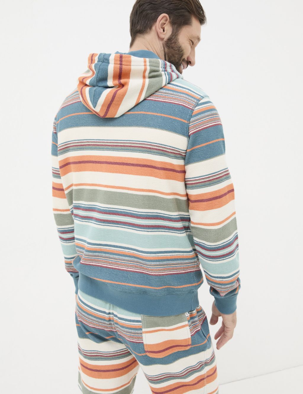 Pure Cotton Striped Hoodie 2 of 5