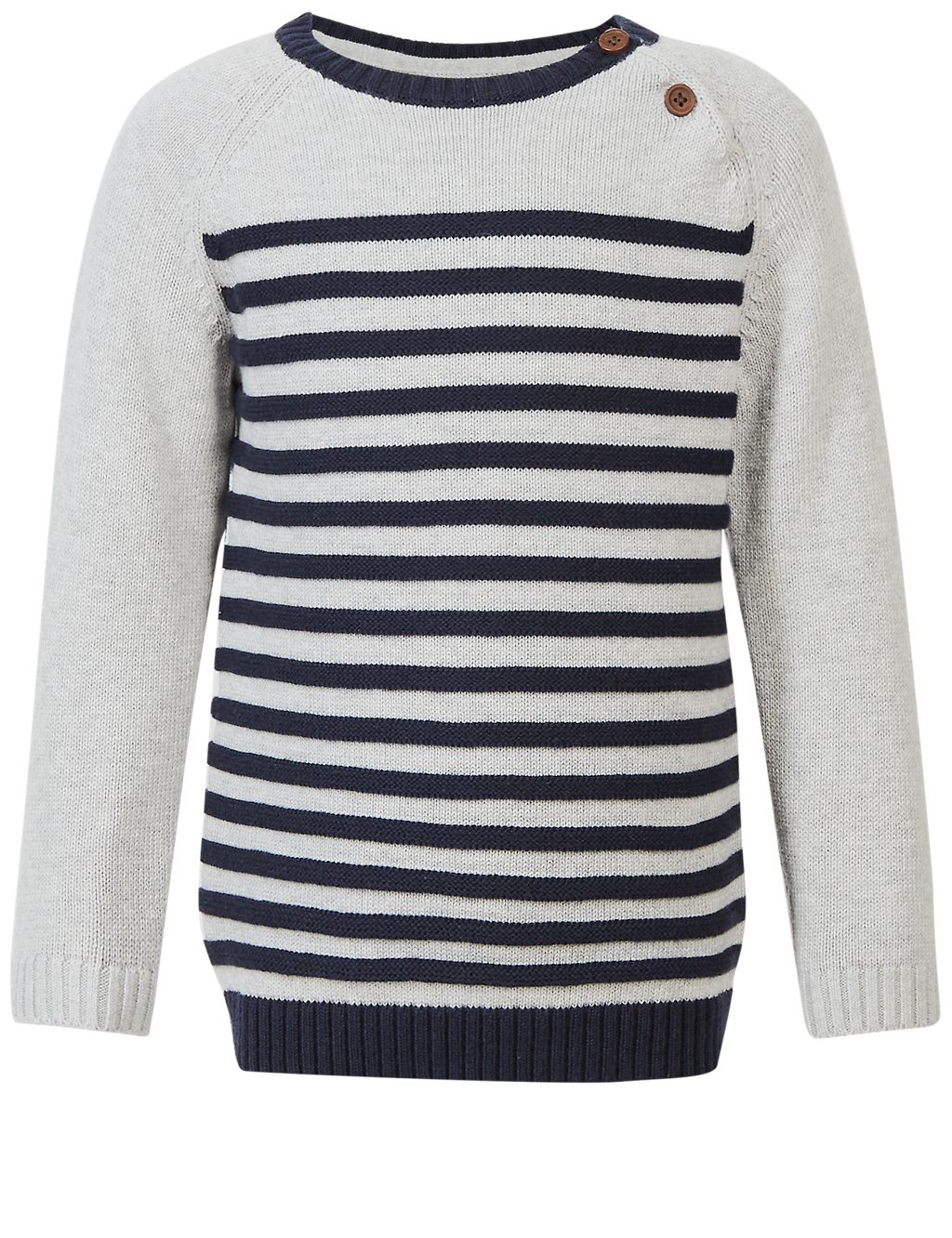 Pure Cotton Striped Jumper (3 Months - 5 Years) 4 of 5